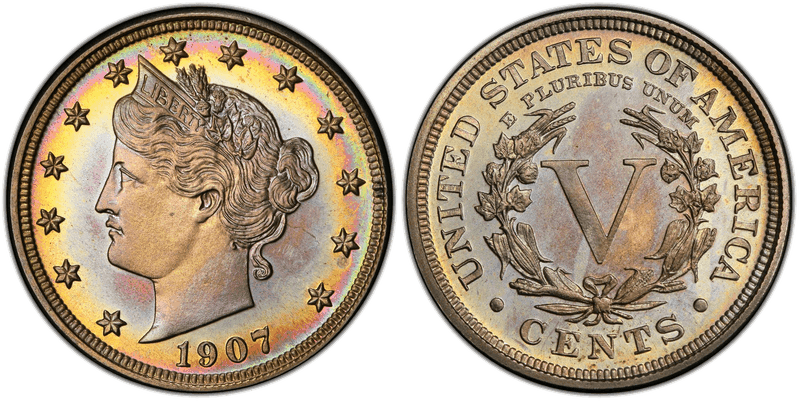 1907 Proof Liberty Head Nickel