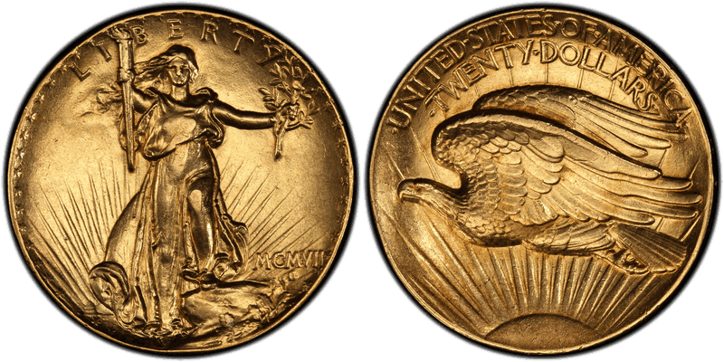 1907 Proof Double Eagle Pattern - J-1778/1907, Sans Serif Edge