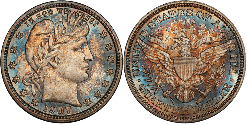 1907 Barber Quarter