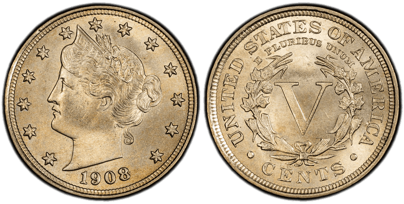 1908 Liberty Head Nickel