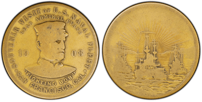 1908 So-Called Dollar HK-352b, U.S. Navy World Voyage