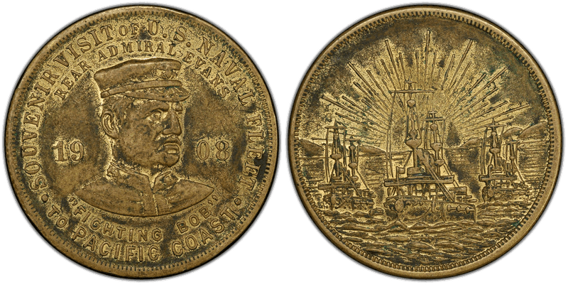 1908 HK-351, T-II U.S. Navy Voyage Dollar