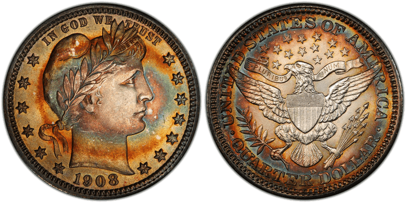 1908 Barber Quarter