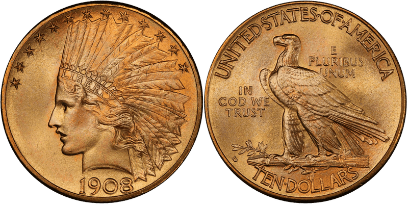 1908 Indian Head Eagle
