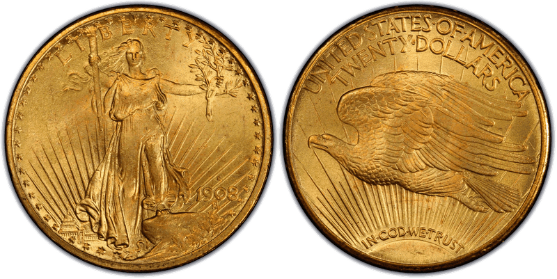 1908 (S) St. Gaudens Double Eagle