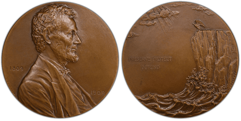 1909 Medal Cunningham 24-300Bz Bronze Preserve Protect Defend