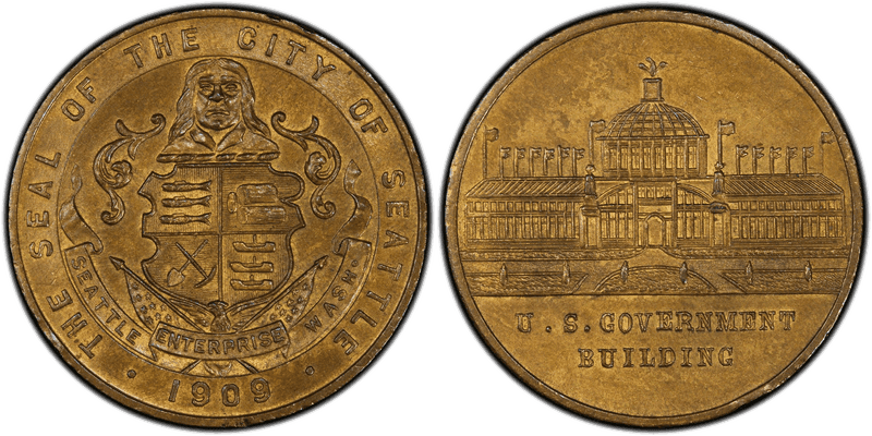 1909 So-Called Dollar HK-364, Alaska-Yukon Pac Expo