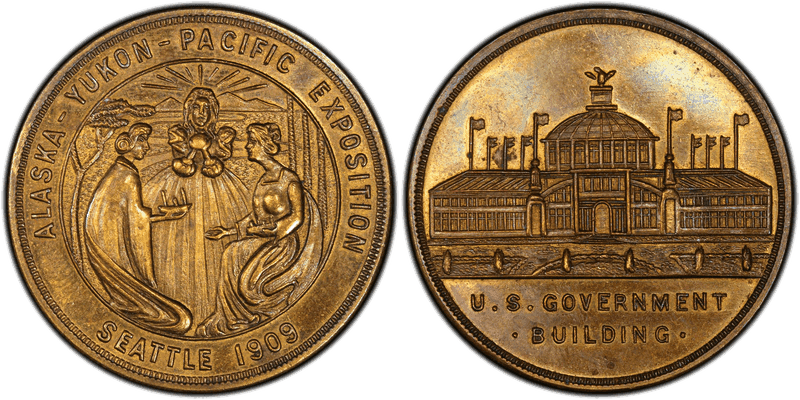 1909 So-Called Dollar HK-366, Alaska-Yukon Pac Expo