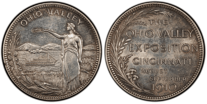 1910 Silver So-Called Dollar HK-393, Ohio Valley Exposition