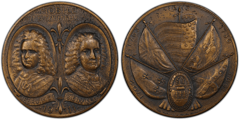 1911 Bronze So-Called Dollar HK-659, Mobile Bicentennial