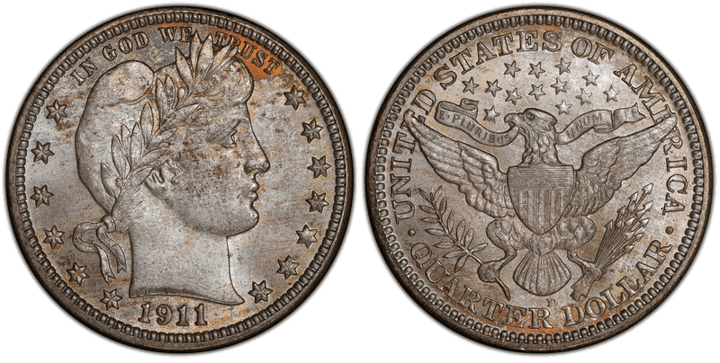 1911 Barber Quarter