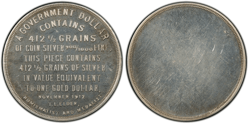 1912 HK-813, Elder "Gold Basis" Dollar