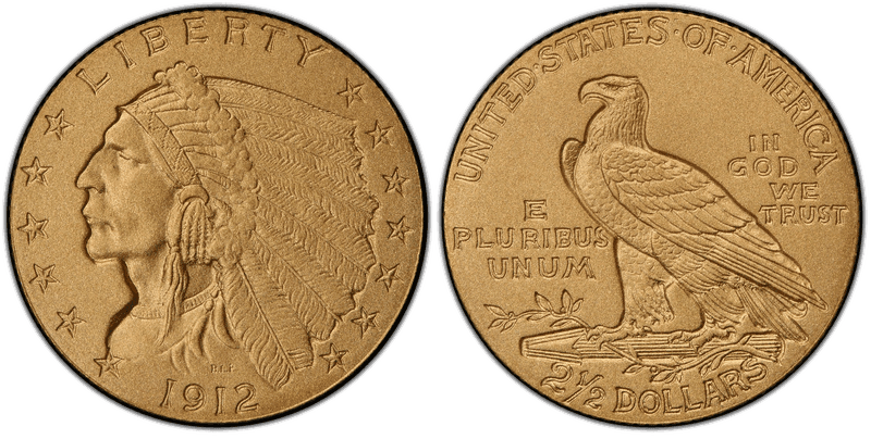1912 Indian Head Quarter Eagle