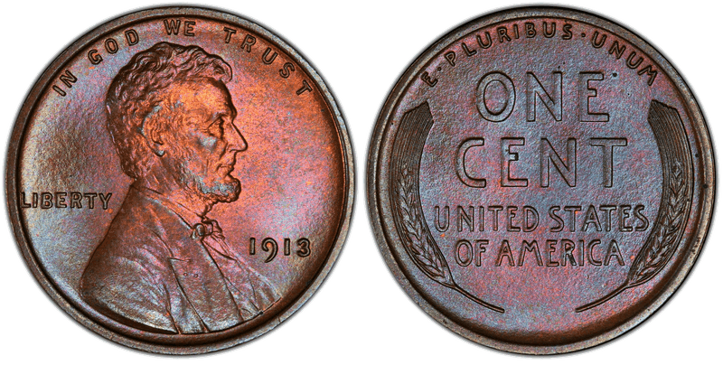 1913 Proof Lincoln Wheat Cent