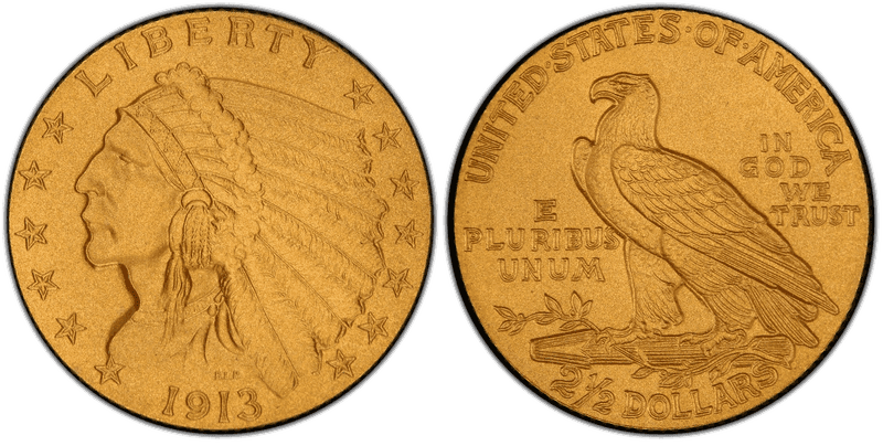 1913 Indian Head Quarter Eagle