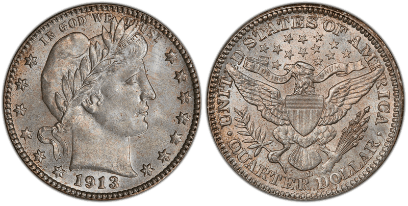 1913 Barber Quarter