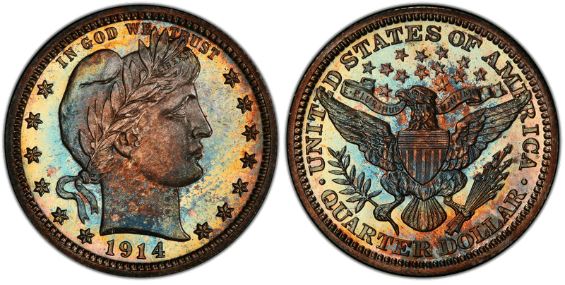 1914 Proof Barber Quarter