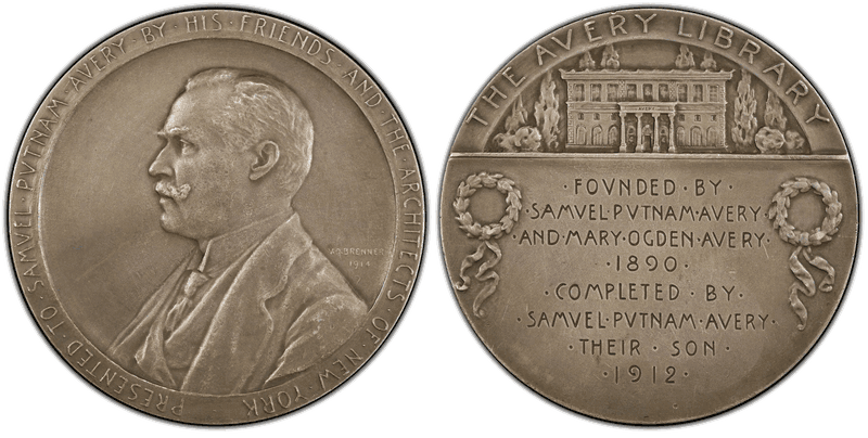 1914 Silver Medal Smedley-102, The Avery Library