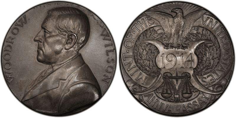 1914 Assay Commission Medal - JK-AC-58, Silver, Woodrow Wilson