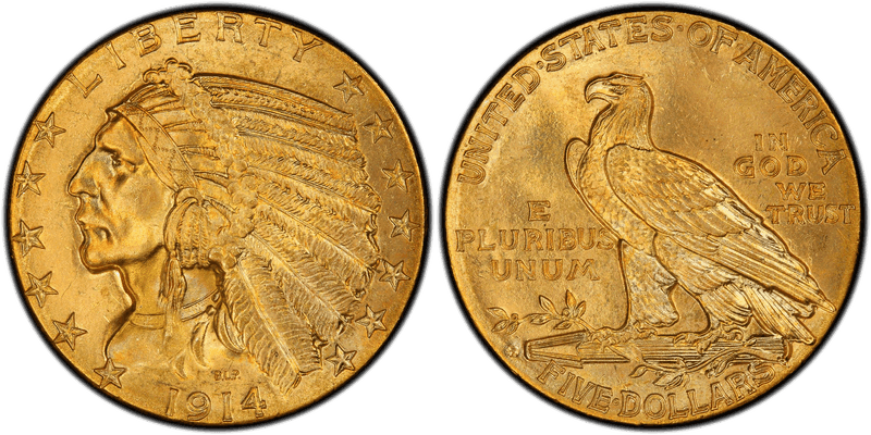 1914 Indian Head Half Eagle