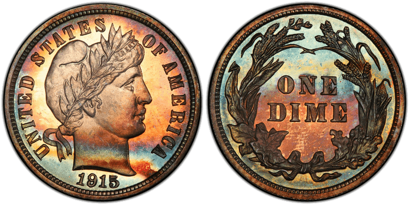 1915 Barber Dime