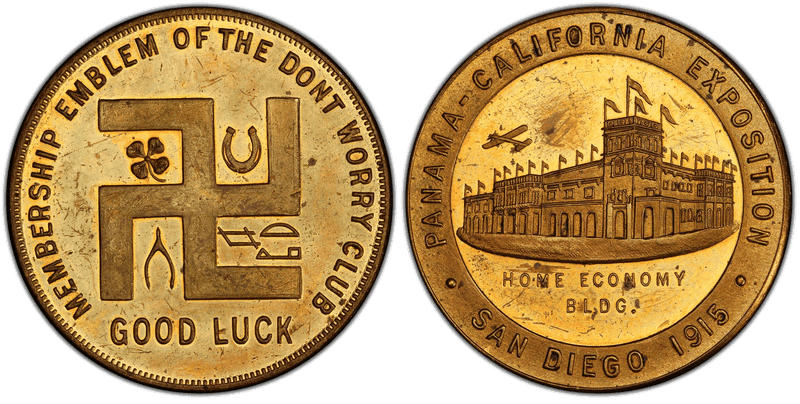 1915 HK-433, Gilt, Panama-CA Expo Home Economy Bldg. Dollar