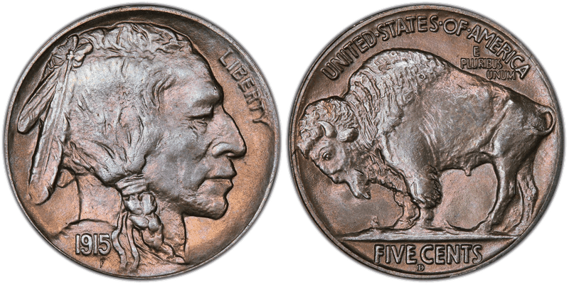 1915 (D) Buffalo Nickel
