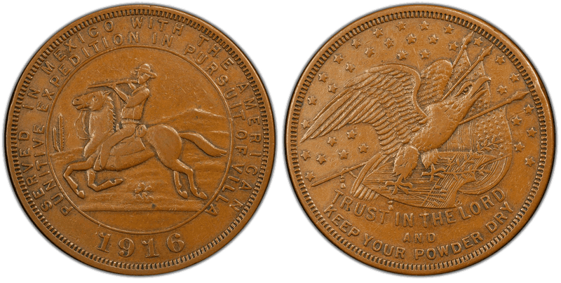 1916 Bronze So-Called Dollar HK-894E, Pancho Villa Expedition