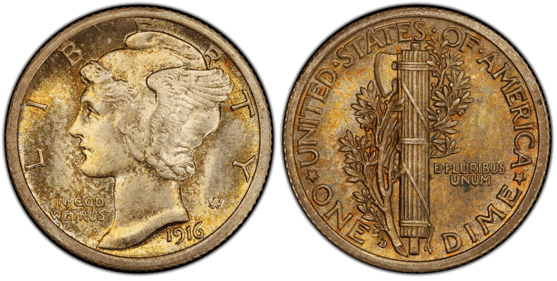 Mercury Dimes 1916-1945