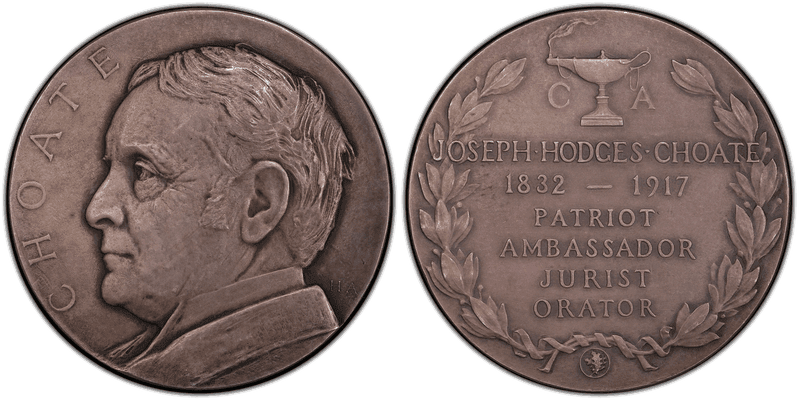 1917 Medal Johnson-39 Matte Silver Joseph Hodges Choate