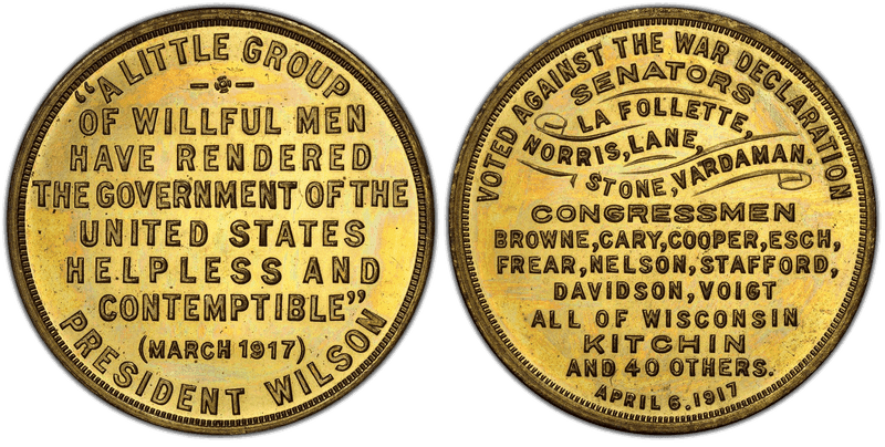 1917 HK-882, Thomas L. Elder WWI Issue Dollar