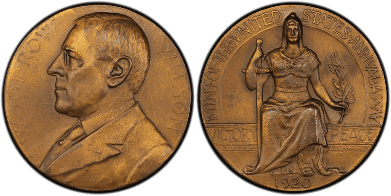1920 Assay Commission Medal - JK-AC-64, Bronze, Woodrow Wilson