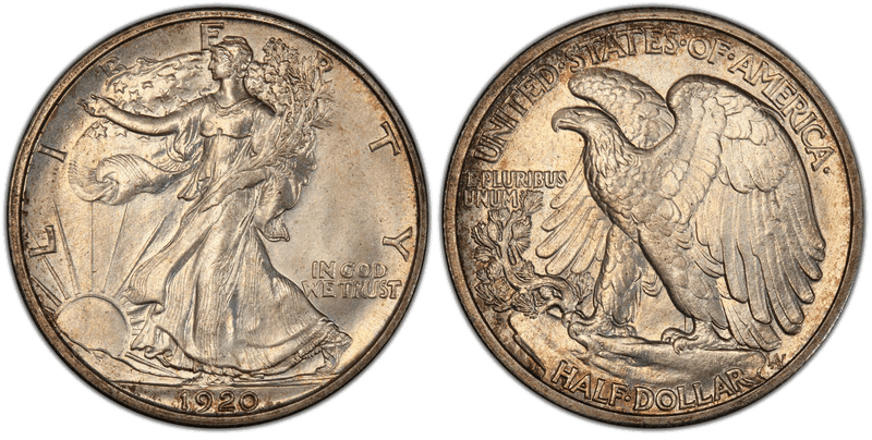 1920 Walking Liberty Half Dollar
