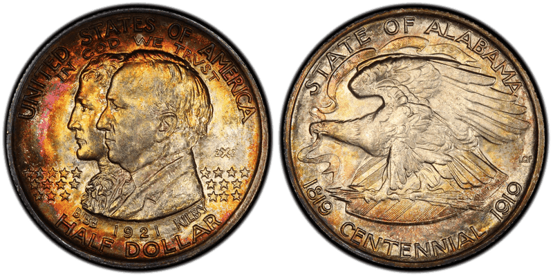 1921 Alabama, 2X2 Half Dollar