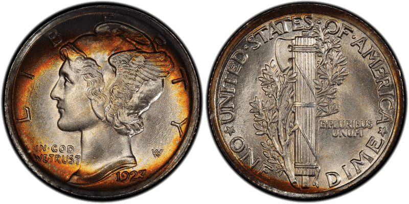 1923 Mercury Dime