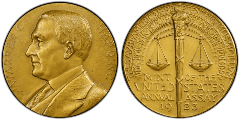1923 Assay Commission Medal - JK-AC-67, Bronze, Warren G. Harding