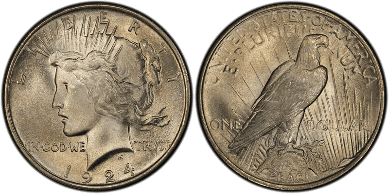 1924 Peace Dollar