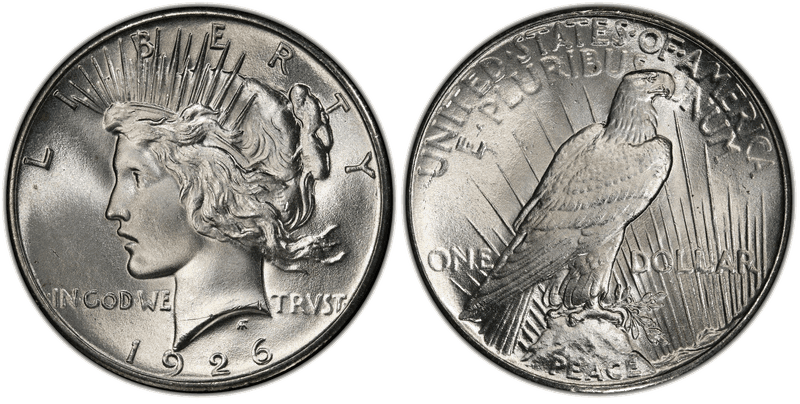 1926 Peace Dollar