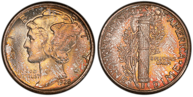 1928 Mercury Dime