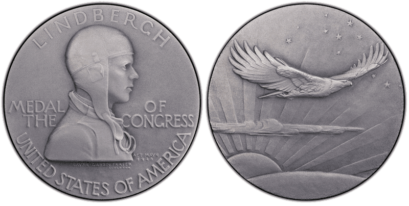 1928 Silver Medal FH-645 Charles A. Lindbergh