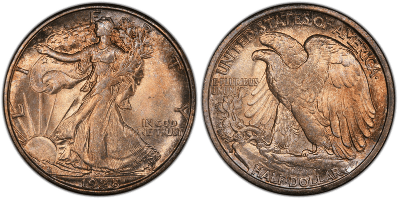 1928 Walking Liberty Half Dollar