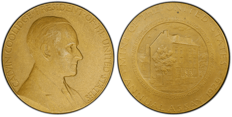 1929 Assay Commission Medal - JK-AC-73, Bronze, Calvin Coolidge