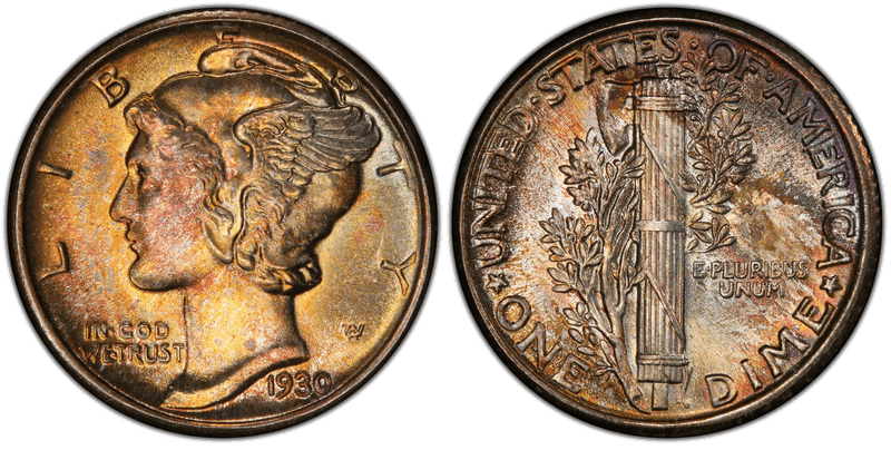 1930 Mercury Dime