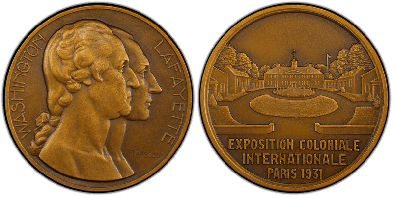 1931 Medal Baker-L200, Ae International Colonial Expo