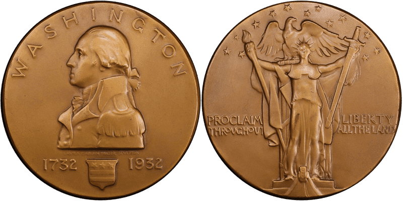 1932 Bronze Medal Baker-900A, Proclaim Liberty
