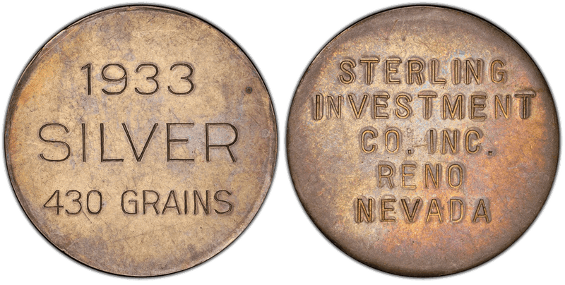 1933 HK-821, Nevada Dollar