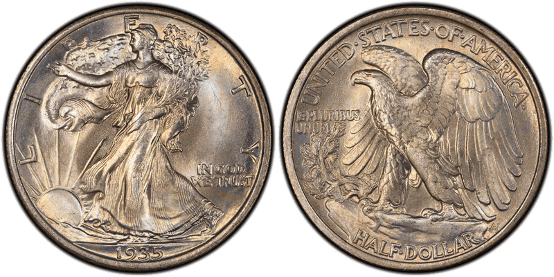 1935 Walking Liberty Half Dollar