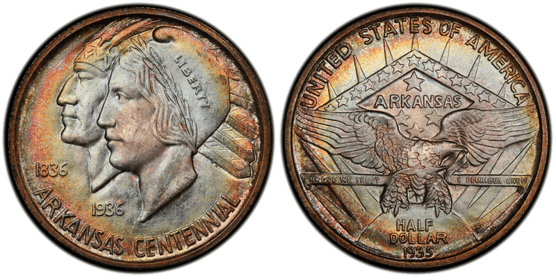 1935 Arkansas Centennial Commemorative Half Dollar