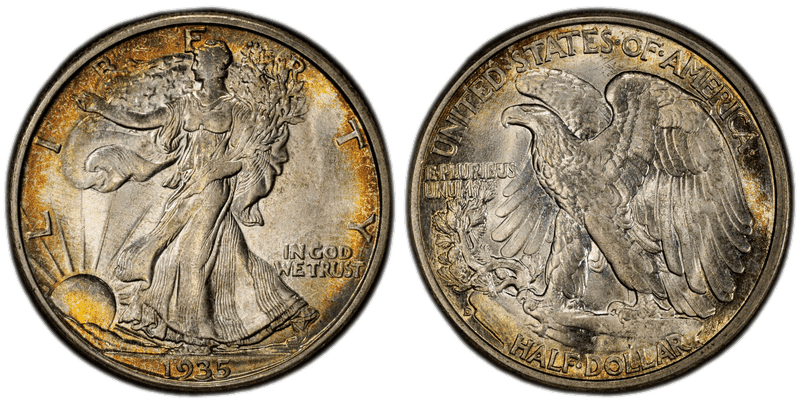 1935 Walking Liberty Half Dollar
