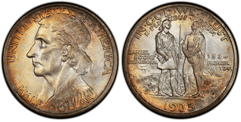 1935 Daniel Boone Bicentennial Commemorative Half Dollar